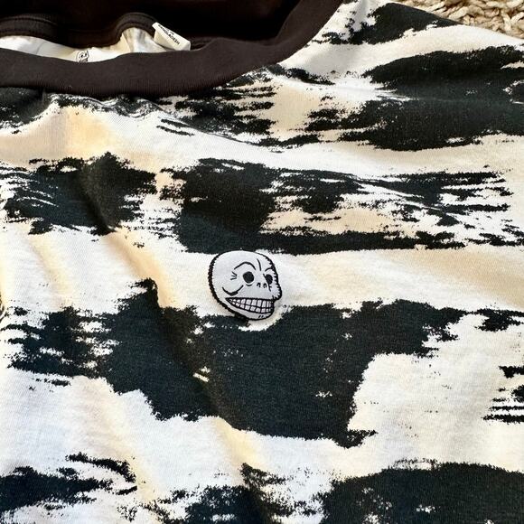 Cheap Monday Crop Cropped Long Sleeve Tee Striped Women’s S - Picture 3 of 6